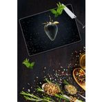 Saban Altın Çilek 30x40 cm Cam Kesme Tahtası