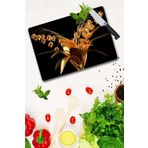Saban Altın Zambak 30x40 cm Cam Kesme Tahtası