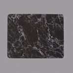 Saban Mermer Desenli Cam Kesme Tahtası - Siyah - 20X30 cm - Montajsız