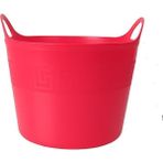 Saban Pembe, Esnek Plastik Kova – 42 Litre, Kurban Kovası, Esneyebilen Oyuncak ve Çamaşır Sepeti - 45 lt