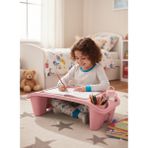 Saban Plastik Hobi Masası 53 cm Modern Tasarımlı Pembe Laptop Sehpası Ergonomik Kullanım İçin - Y: 30 cm D: 21 cm G: 53 cm