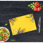 Saban Sarı Karanfil 30x40 cm Cam Kesme Tahtası