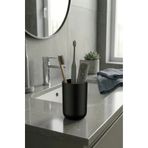 Saban Siyah, Plastik Diş Fırçalık – 7,5×10 cm, Macunluk, Banyo Düzenleyici - Brasil Model