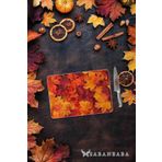 Saban Sonbahar Yaprağı 30x40 cm Cam Kesme Tahtası