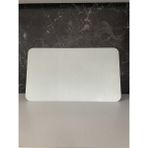 Saban Tekli,30X52CM - Buzlu Cam, Düz Beyaz, Kesme Tahtası - Sunumluk - 0 - 99 ml