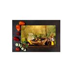 Saban Zeytin Görünümlü 20x30 cm Cam Kesme Tahtası