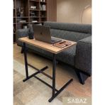 Sabaz Home Yükseklik Ayarlı Laptop Sehpası - C Sehpa - Koltuk Sehpası - Tropik Ceviz - 54,5 x 35 - Ahşap - Ceviz
