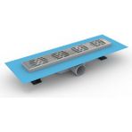Sabit Çıkışlı Duş Kanalı Etekli Mebranlı - 30 CM