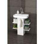 Saböm Banyo Dolabı Düzenleyici Dolap Banyo Düzenleyici Raflar Lavabo Altı Kapama Kutusu