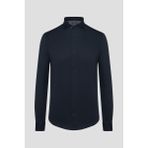 Sabri Özel Erkek Siyah Dar Kesim Slim Fit %100 Pamuk Dokuma Uzun Kollu Klasik Yaka Gömlek - 3XL