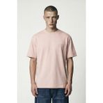 Sabri Özel Giotelli Erkek Pembe Normal Kesim Regular Fit %100 Pamuk İşlemeli Kısa Kollu Bisiklet Yaka Tişört - 2XL