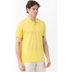 Sabri Özel Giotelli Erkek Sarı Normal Kesim Regular Fit %100 Pamuk Pike Polo Yaka Tişört - 3XL