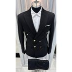 SABRİ ZENGİN Erkek Kruvaze Slim Fit Takım Elbise