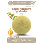 sabunal Argan Yağı Sabunu - Parlak ve Hacimli Saçlar İçin Doğal Sabun 100 gr