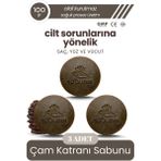 Sabunal Çam Katranı Sabunu 3 Adet - Hassas Ciltler İçin Doğal Bakım Sabunu