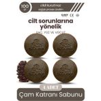 Sabunal Çam Katranı Sabunu 4 Adet - Hassas Ciltler İçin Doğal Bakım Sabunu