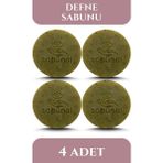 sabunal Defne Sabunu 4 Adet - Doğal Saç ve Cilt Bakım Sabunu