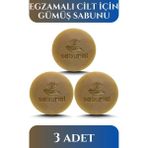 Sabunal Gümüş Sabunu 3 Adet - Hassas Ciltlere Özel Ferahlatıcı & Nemlendirici Sabun