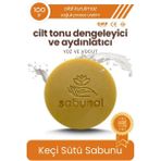 Sabunal Keçi Sütü Sabunu 100 gr Doğal Malzeme ile Cilt Tonu Dengeleyici ve Aydınlatıcı Özellikte