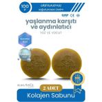 Sabunal Kolajen Sabunu 2 Adet - Hyaluronik Asit ve Kojik Asit İçerikli Anti-Aging Sabun