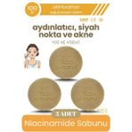 Sabunal Niacinamide Sabunu 3 Adet - Aydınlatıcı, Siyah Nokta ve Akne Sabunu