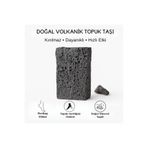 Sabuncu Hacı Volkanik Doğal topuk taşı Lav taşı ( 1 adet köşeli ) volkanik Doğal topuk taşı