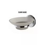 Sabunluk Cam Kaseli Krom Renk