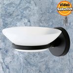 Sabunluk Katı Sabunluk Vidalı El Sabunluğu Siyah