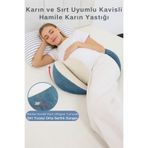 SABY Çok Fonksiyonlu Hamile Yastığı – Katlanabilir,Ayarlanabilir,Sırt ve Bel Destekli Hamile Yastığı