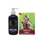 Saç Boyası Eflatun 250ml Ve Hairplus Saç Açıcı