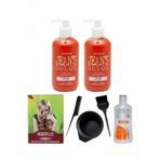 Saç Boyası Turuncu 250 Ml + 2 Adet Saç Açıcı Boya Temizleyici + Fluweel Boya Seti