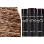Saç Dolgunlaştırıcı 3 Şişe Topik 84 Gr. | Seyrek Saçlar Için Saç Tozu | Saç Fiberi - AÇIK KAHVE