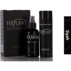 Saç Dolgunlaştırıcı Set Topik 28 Gr. + Sprey | Seyrek Saçlar için Saç Tozu | Fixplant Saç Fiberi - SİYAH
