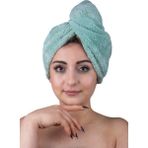 Saç Havlusu , Saç Bakım Havlusu, Saç Bonesi, Plaj Havlusu - Yeşil