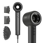 Saç Kurutma Makinesi OBA-HY01PRO İyonik Profesyonel Saç Telefonu AC İyon Motor Saç Fön Makinesi 3 Isı Ayarı, 1 Difüzörlü Soğuk Hava Düğmesi 2 Konsantratörler Birçok Saç Modeli Dahil