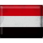 Sac Levha 40 x 30 cm Ulusal Arma Yemen Bayrağı - DekoNo7