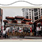 Sac levha kordonlu 18 x 12 cm Washington DC USA Chinatown - Blechemma
