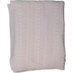 Saç Örgülü Içi Welsoft Triko Bebek Battaniyesi 80X95 cm - Pembe - 80 x 95 cm