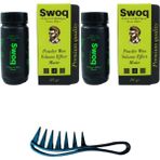 Saç Şekillendirici Pudra Wax No:1 20GR X2 Adet & Şekil Tarağı - Siyah