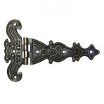 Saç Tek Kuyruklu Menteşe - 69X102 Mm, Büyük, Antik, 100 Adet