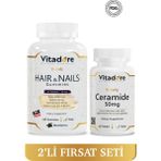 Saç Tırnak Vitamini ve Ceramide (Cilt Bariyeri, Cilt Aydınlatma ve Leke) - 2'li Avantajlı Paket