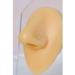 Sacce Scarves&Accessories 316 L Çelik Gold Renkli Tektaş Hızma Burun Nostril Screw Piercingi