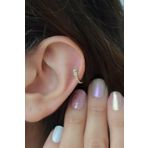 Sacce Scarves&Accessories Altın Renkli Yılan Model Halka Tragus Helix Kıkırdak Piercing