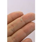 Sacce Scarves&Accessories CJNSU289 316 L Çelik 2 mm Tektaş Hızma Burun Gümüş Piercing