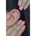 Sacce Scarves&Accessories Gümüş Renk Zirkon Taşlı Halka Tragus Helix Kıkırdak Küpesi Piercing
