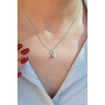 Sacce Scarves&Accessories Gümüş Renkli Nazar Boncuklu Kolye