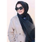 Sacce Scarves&Accessories Taşlı Antrasit Renk İpek Şal
