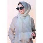 Sacce Scarves&Accessories Taşlı Krem Rengi İpek Şal