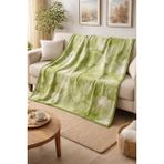 Saçlı Battaniye Fıstık Yeşili 150X200 Soft Modern Termal - 150 x 196 cm - Yağ Yeşili