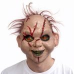 Saçlı Chucky Korku Maskesi – Gerçekçi Dikişli ve Detaylı Maske 1766574359308